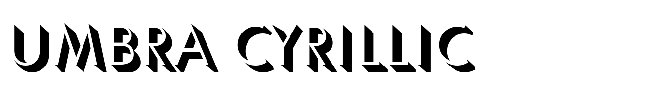 Umbra Cyrillic